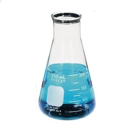 Erlenmeyer 125 Ml Narrow Mouth Labu Erlenmeyer Pyrex 4980-125 Original