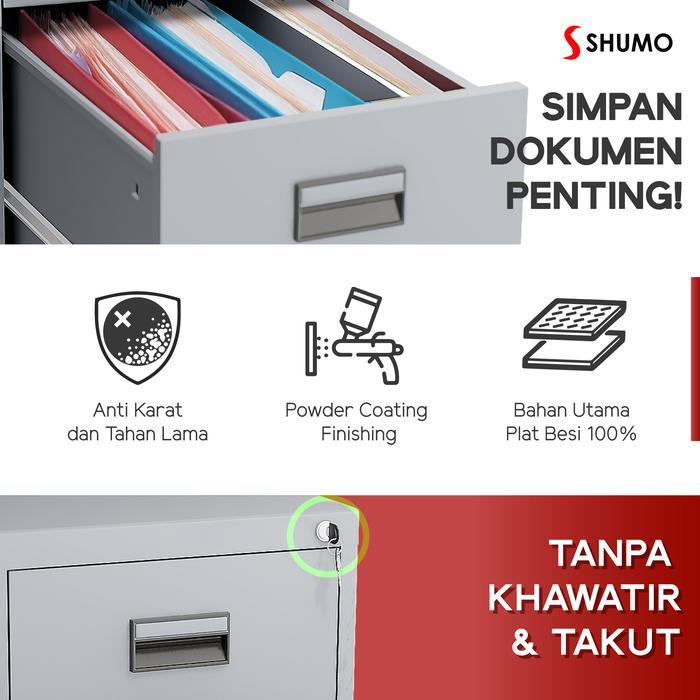 Filling Kabinet Besi 2 Susun LaciCabinet Laci Dokumen Arsip Kantor