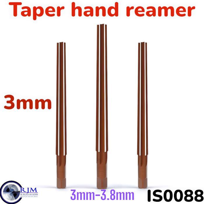 Ada Stok Reamer tirus 3mm 1:50 reamer lemer remer pin reamer pin bukan carbide nachi