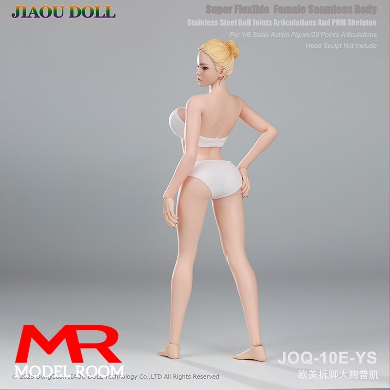 JIAOU DOLL JOQ-10E 1/6 Scale Female Big Breast Seamless Body 12'' Europe America Style Soldier Super