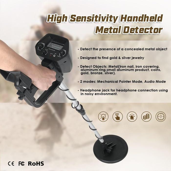 TERMURAH MD-4030 2 BATERAI DETEKTOR LOGAM EMAS METAL DETECTOR LOGAM KOIN METTAL DETEKTOR DALAM TANAH