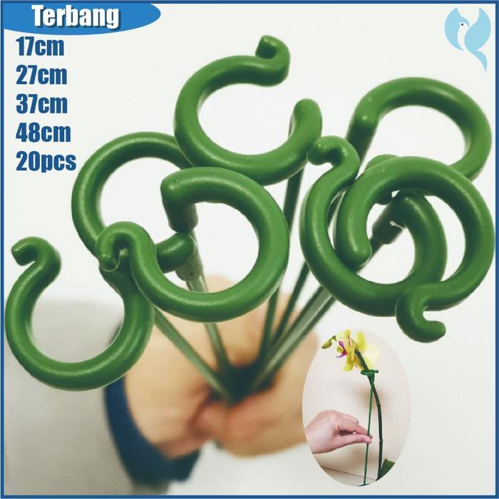 20pcs Holder Tanaman Penyangga Batang Tanaman Penyangga Tanaman Hias Ajir Penyangga Tanaman