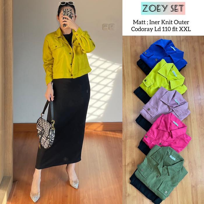JTTOP" ZY17 SET 2IN1- INER ANYA KNIT PREMIUM OUTER CODORAY WARNA