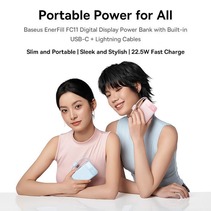 Diskon [Powerbank Ccc] Baseus Enerfill Fc11 10000Mah & 20000Mah 22.5W Fast Charging Power Bank With