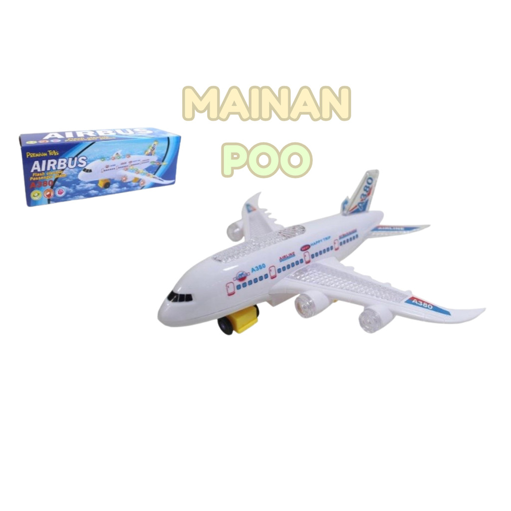 MAINAN ANAK PESAWAT TERBANG AIRBUS MINI A380