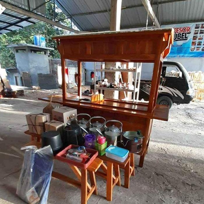 Gerobak angkringan Komplit peralatan ready stok