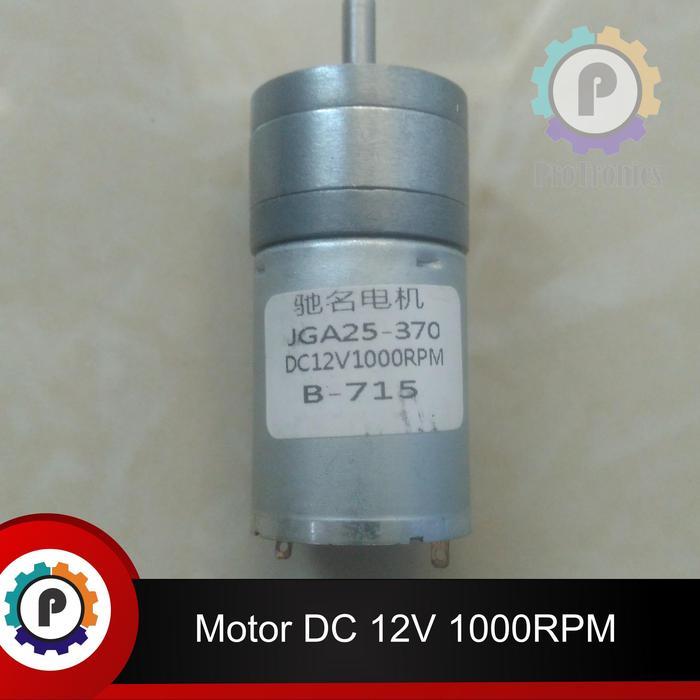 Motor Dc Gearbox 12V 1000Rpm Jga25
