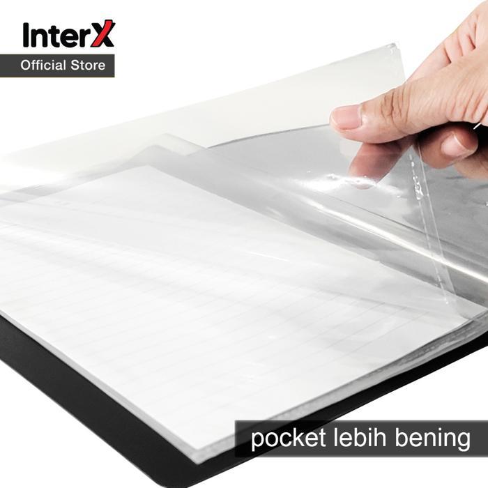 InterX Folder Clear Holder / Document Keeper Map Display Album 80/100/120/150 lembar Folio (F4)