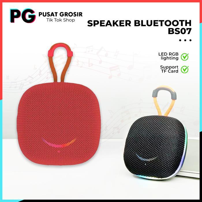 Speaker Bluetooth BS07 LED RGB lighting Spiker bass wireless mini portable