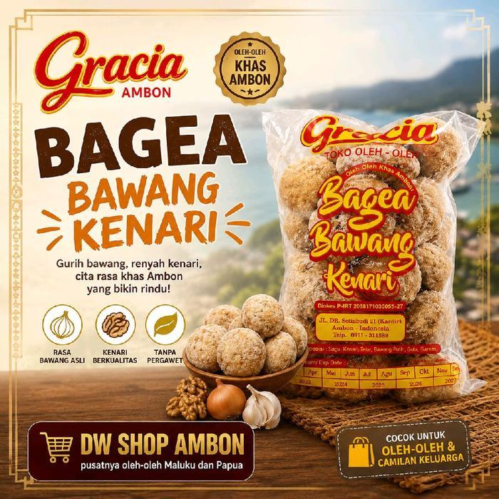 READY Bagea bawang kenari Gracia Ambon