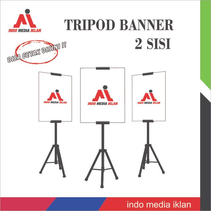 BISA GOSEND Impraboard + Tripod banner , tiang banner