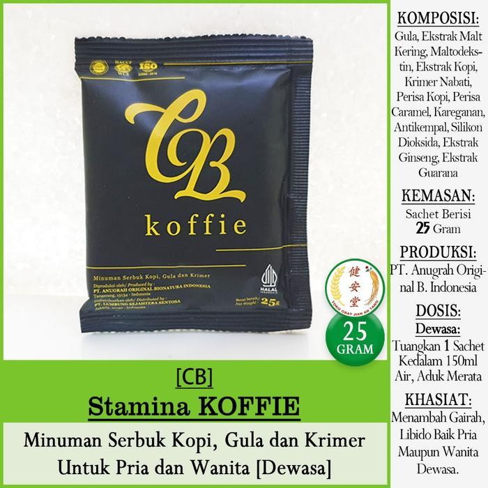 CB Koffie Minuman Serbuk Kopi Stamina Koffie 25 Gram Gula & Krimer untuk Pria dan Wanita Dewasa