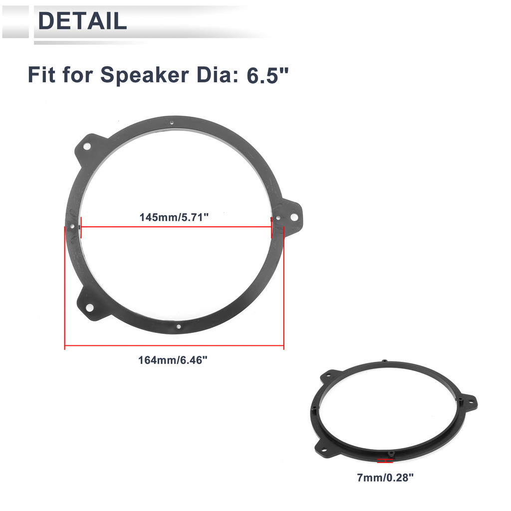 UXCELL SPEAKER SPACER RING TWEETER SPEAKER SPACER ADAPTER FOR BMW 3 (E46) WATERPROOF SPEAKER