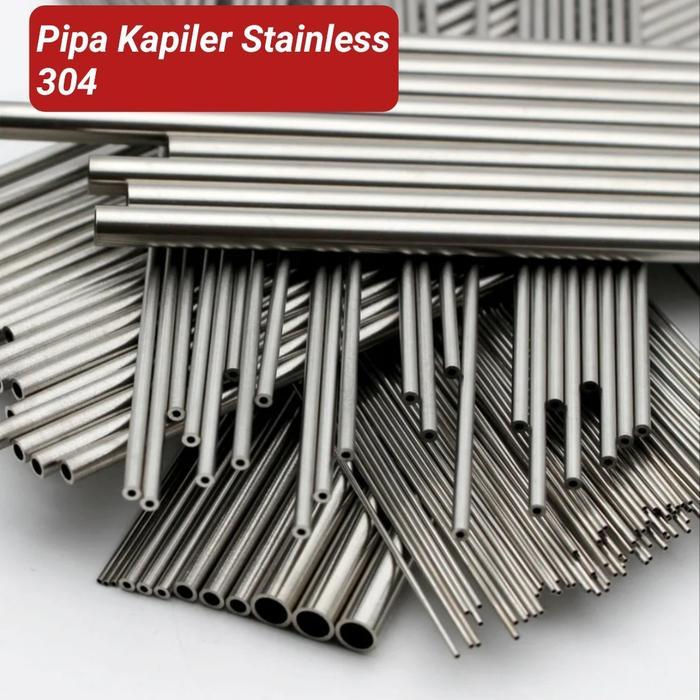 Pipa Kapiler Stainless 304 / Pipa tubing 0D 1mm 2mm 3mm 4mm 5mm L 250 MM