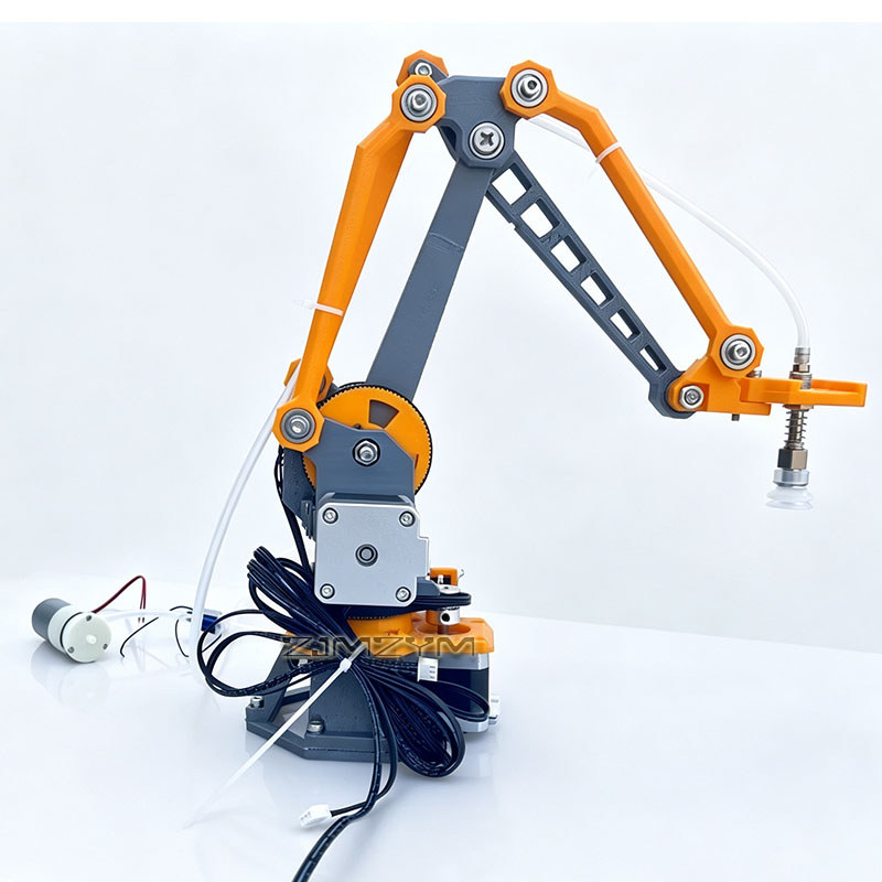 4 Axis Stepper Robot Arm Kit 3D Printed Robotic Arm High Precision Programmable DIY Robot Arm