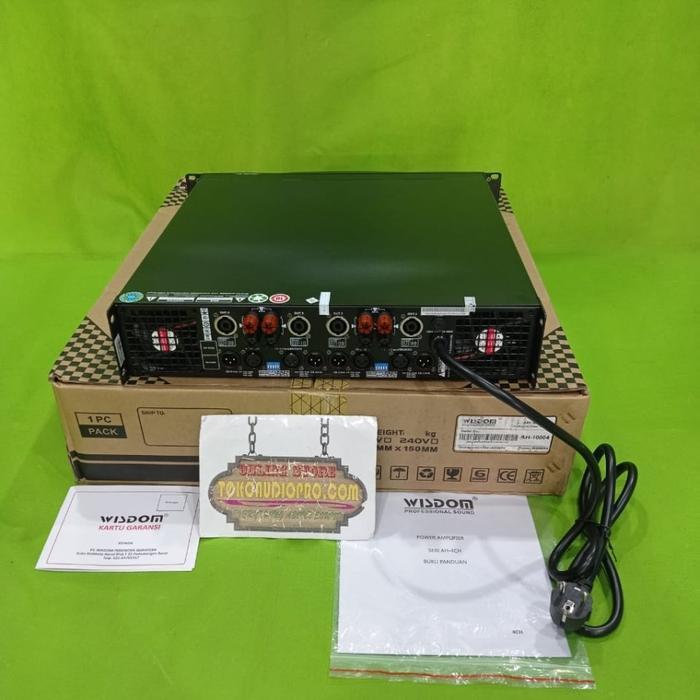 Wisdom Ah10004 4-Channel Power Amplifier Wisdom Ah-10004 #Gratisongkir