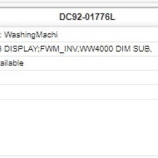 PCB MODUL DISPLAY MESIN CUCI SAMSUNG WW75J4213IW ORIGINAL DC92-01776L