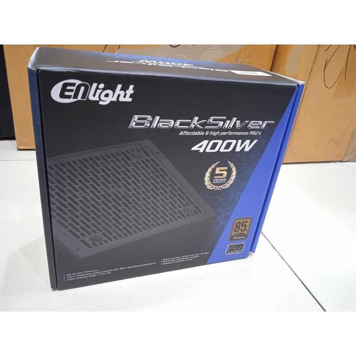 Power Supply Enlight 400W / Psu Enlight 400 Watt 80+ Black Silver