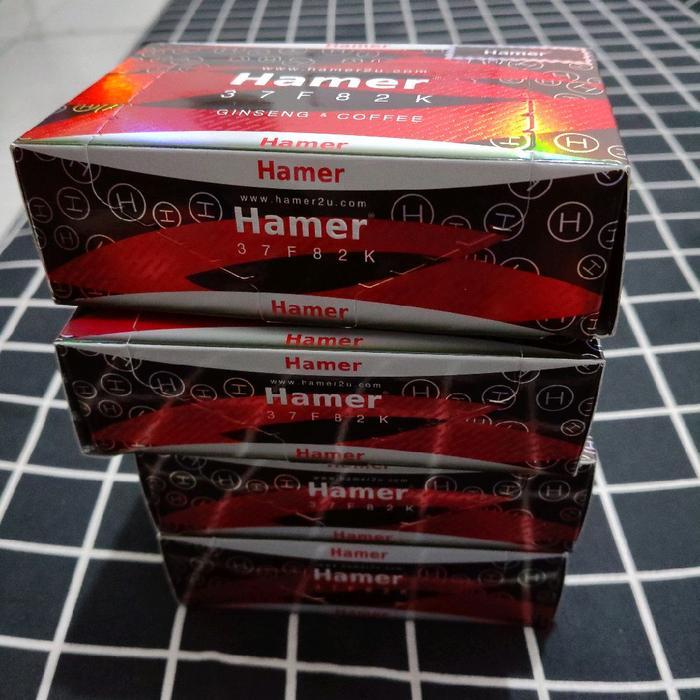 30 pcs(1 box) permen hamer merah rasa ginseng kopi