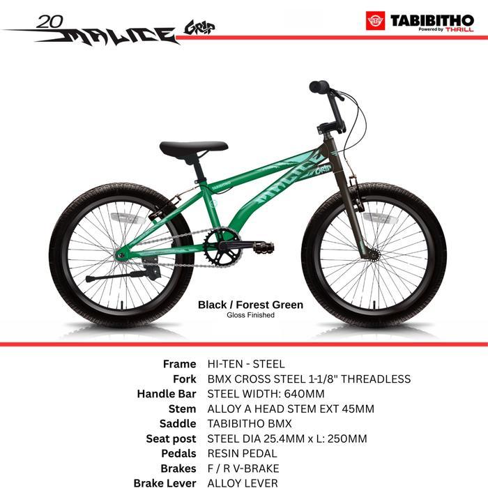 Sepeda BMX 20 inch Polygon Rogue / Razor /  Travis Ontel Onthel Viral warna Biru Silver Hitam Merah 