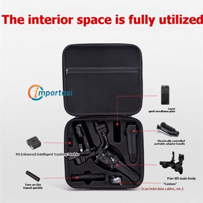Tas Storage Bag for DJI RONIN RS 5 Combo Stabilizer Gimbal Carrying Hard Case