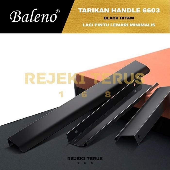 Tarikan 6603-320 Black Hitam Handle Laci Pintu Lemari Minimalis Dapur