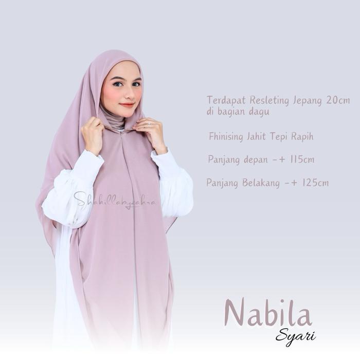 Jilbab Segi empat Instan Resleting Hijab Syari Jumbo 2 layer Krudung Segitiga instant Zipper Ukuran