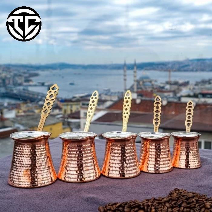 READY Turkish Coffee Pot / Ibrik /Cezve , alat masak kopi turki , Tembaga Asli Turki , 100 sd 300 ml
