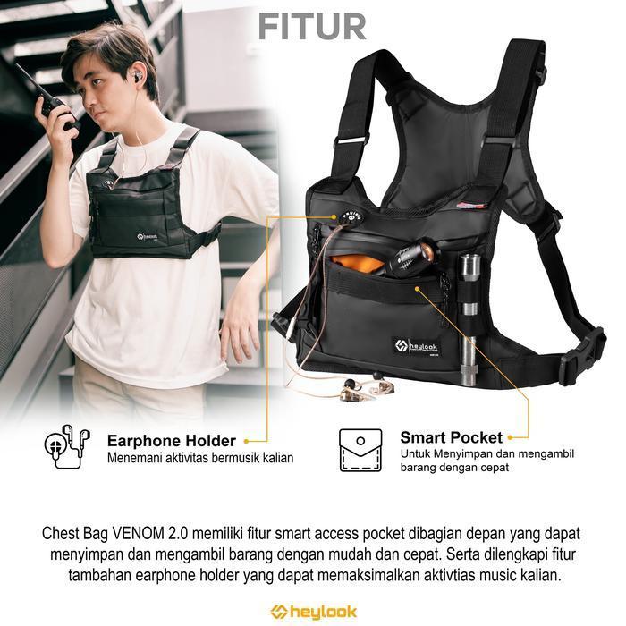 New arrival Tas Rompi Dada Chest Bag Tactical RBag Bodypack Outdoor Pria Cowok best seller