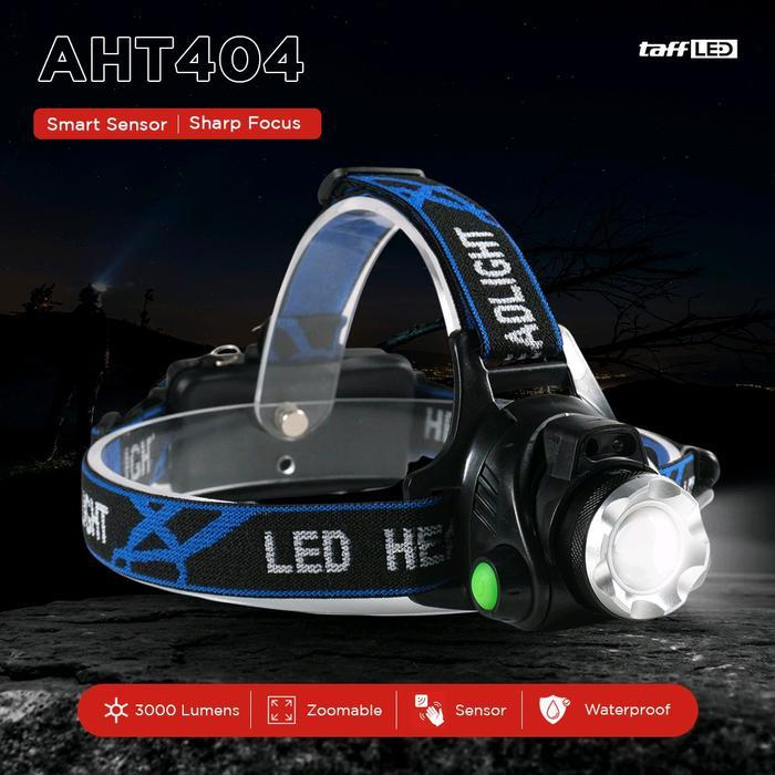 Headlamp Outdoor Zoomable Cree XM-L T6 3000 Lumens Waterproof - AHT404