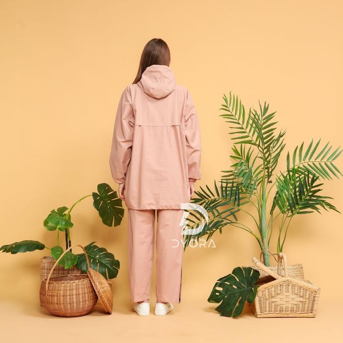 (Good) Raincoat DYORA Aussie Series Pink / Jas Hujan Pria Wanita Dewasa DYORA Waterproof
