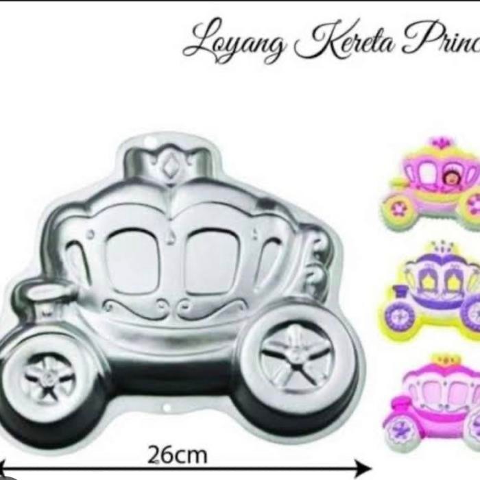 Loyang Kereta Princess pan cetakan 26 cm press tanpa sambungan
