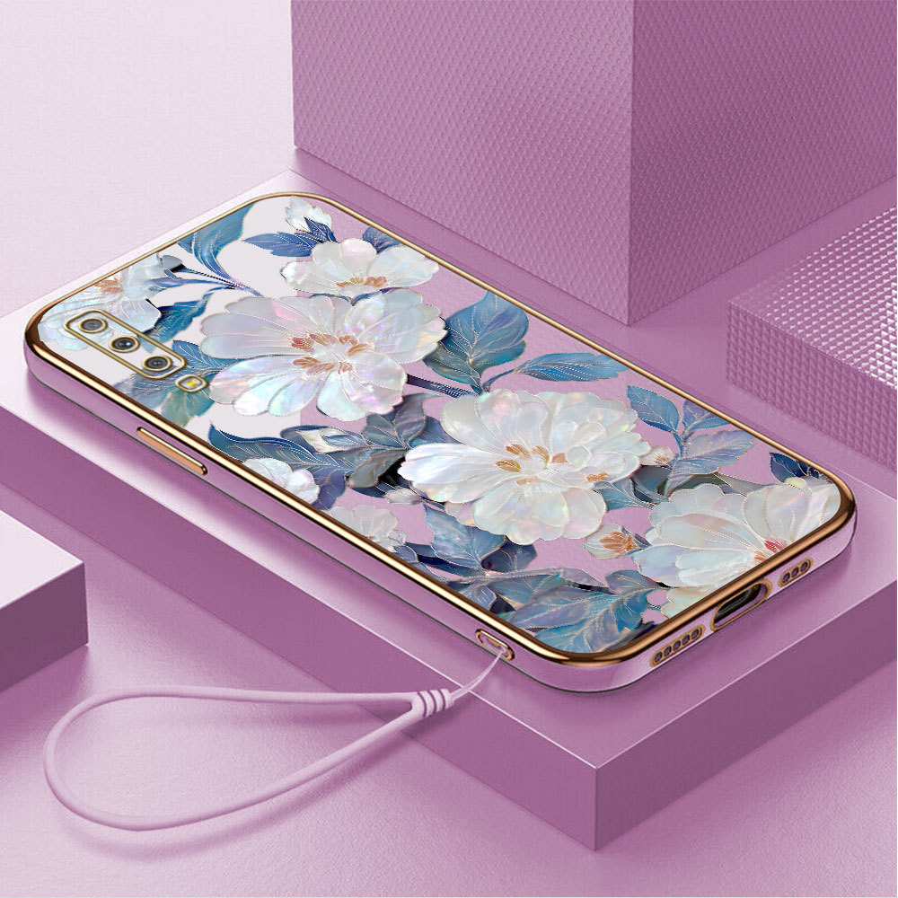 Casing Hp Untuk Compitable With Samsung Galaxy A7 2018 A750 Lokal Stock Lanyard Gratis Phone Case So