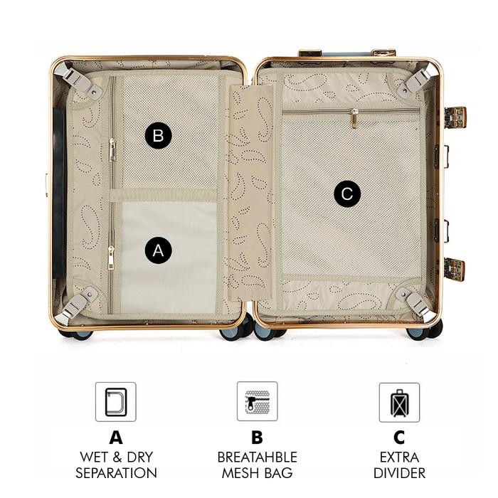 djip- Roaming Koper Size Kabin & Bagasi Koper Wanita Koper Pria Suitcase Luggage T098