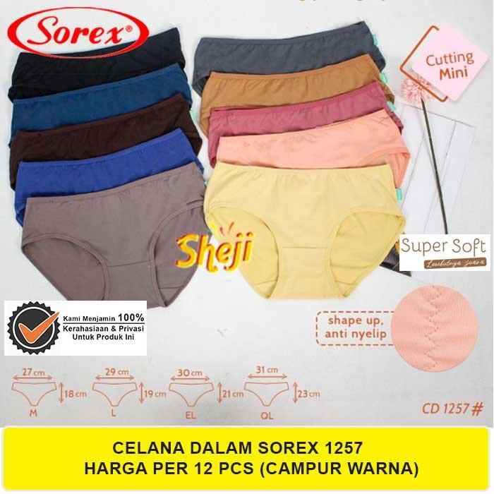 1 LUSIN CELANA DALAM WANITA SOREX CD 1257