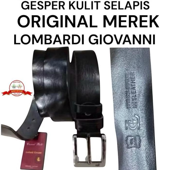 Terlaris GESPER KULIT SELAPIS LOMBARDI GIOVANNI / IKAT PINGGANG KULIT SELAPIS ORIGINAL LOMBARDI
