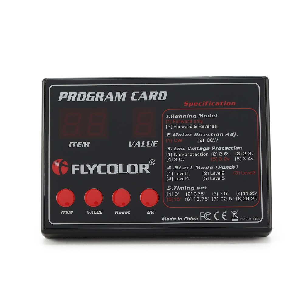 Original FLYCOLOR FlyMonster Programing Card for Remote Control RC Boats Ship Flycolor ESC Electroni