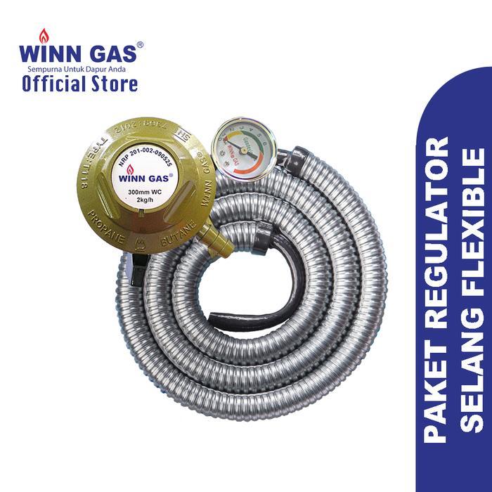 PROMO Winn Gas Paket Regulator Selang Flexible W118m TERBARU