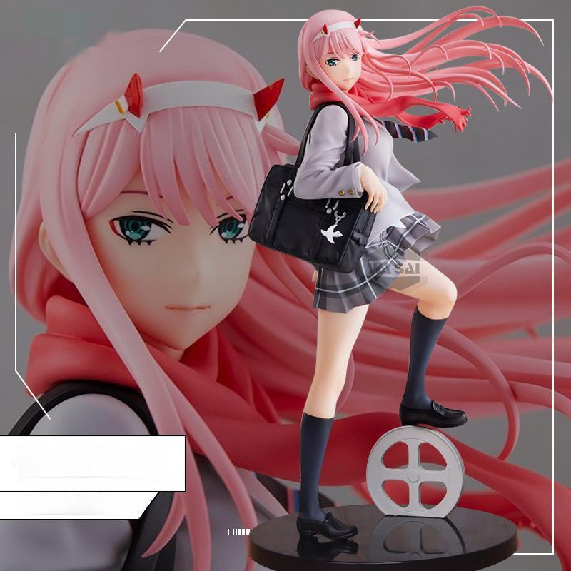 Anime Darling In The Franxx Figures Zero Two 02 Backpack Uniform Model Dolls Figurines Action Figure