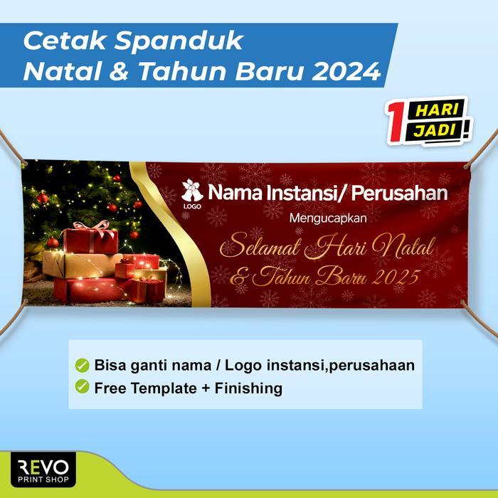 Spanduk Banner Natal dan Tahun Baru / Cetak Spanduk Natal & Tahun Baru