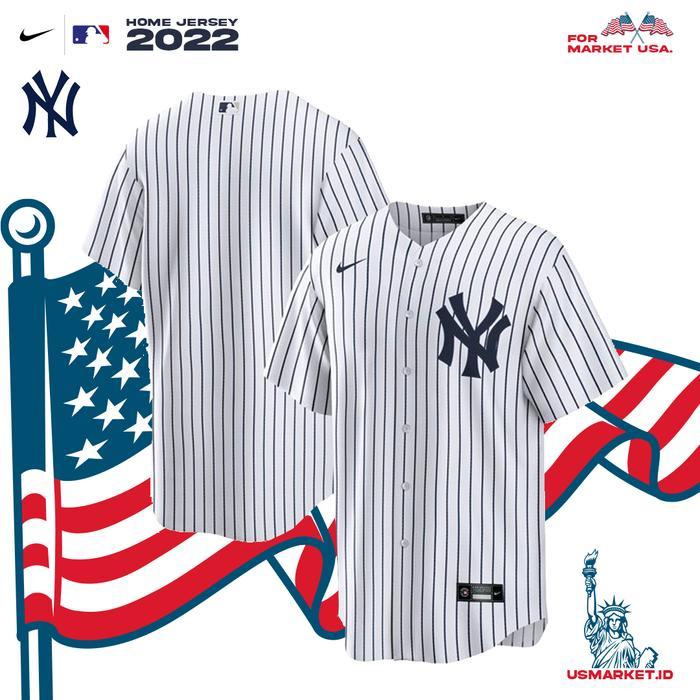 Kaos Jersey Nike Baseball Mlb New York Yankees Home Original Jersey Promo 