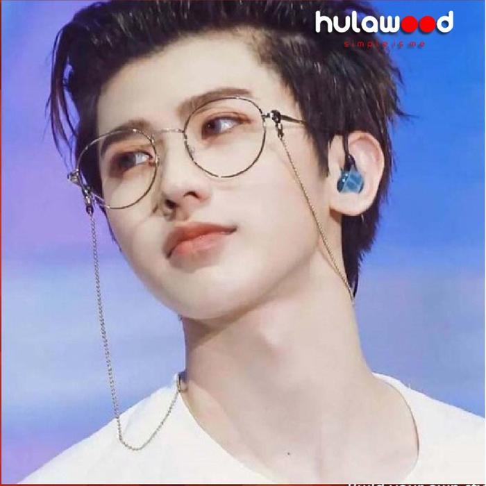 Larisbgt- Rantai Kacamata Masker Strap Kacamata Pengait Titanium Stainless Steel Anti Karat Pria