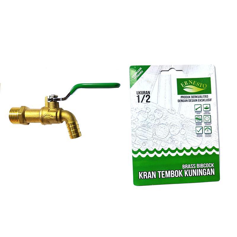 LIE1301 - Kran Tembok Camel Ernesto 1/2" Inch Keran Kuningan Kamar Mandi Buka Kanan Kiri Fleksibel K