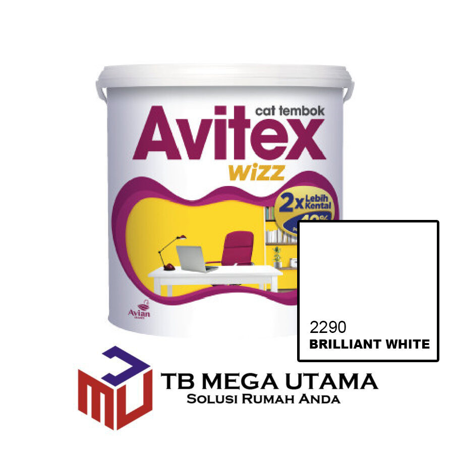 Avian Avitex Wizz 2290 Brilliant White 5 Kg Cat Decorative Tembok Interior