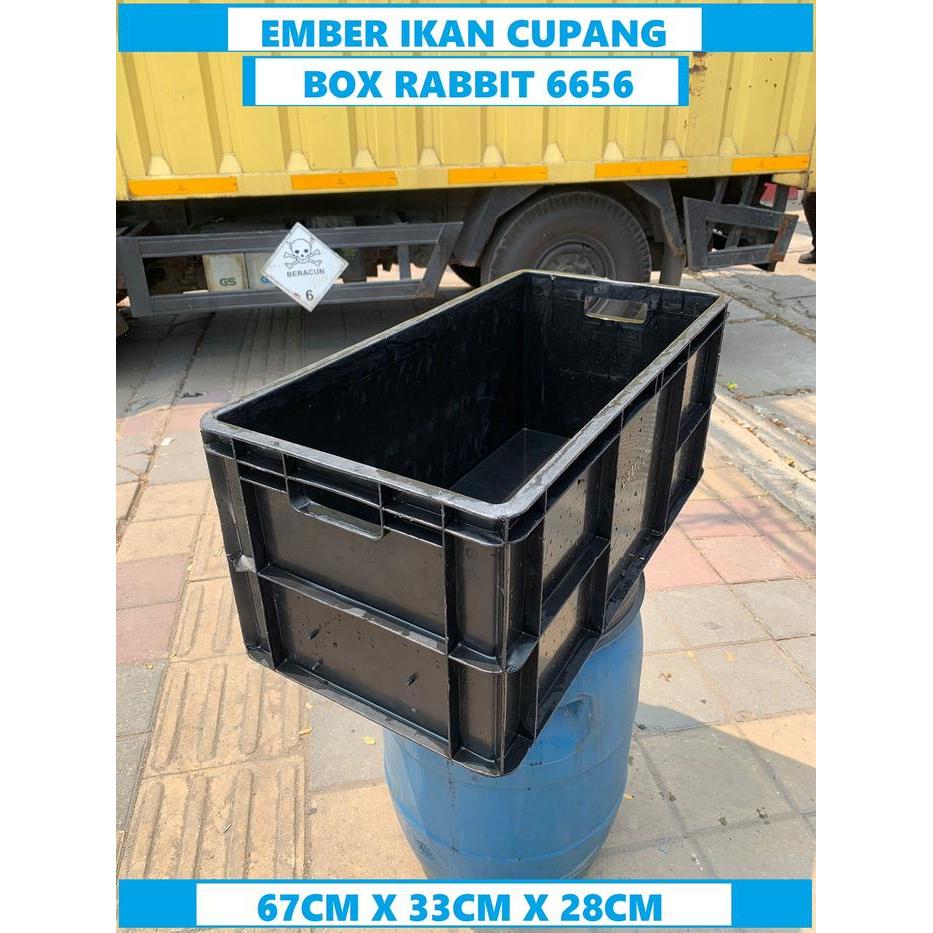 Bak plastik tebal/box wadah kotak penyimpanan/bak ikan hias Box 6656