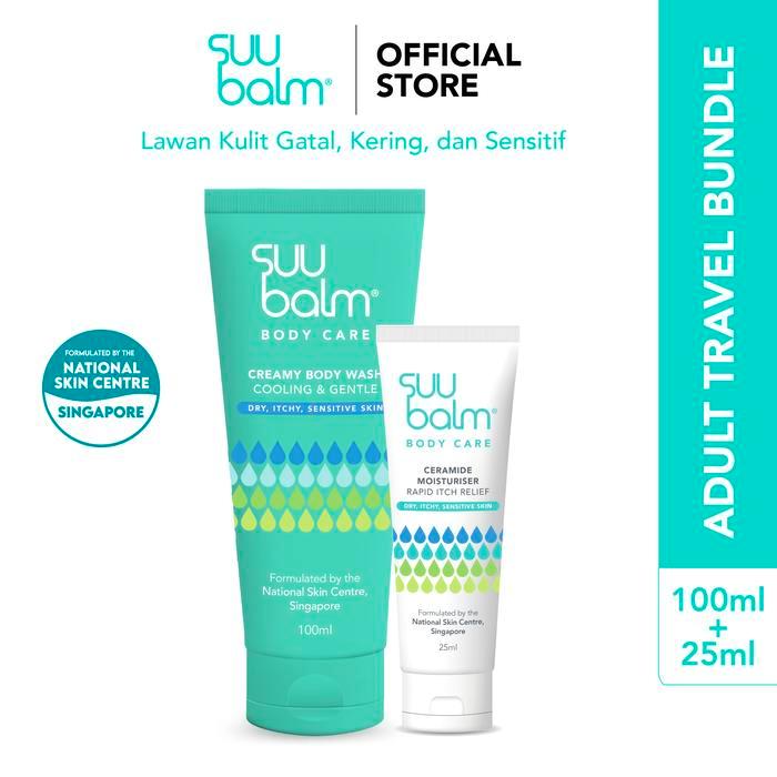 Travel Pack - Suu Balm Adult Body Wash 100Ml+Suu Balm Lotion 25Ml -Gratisongkir