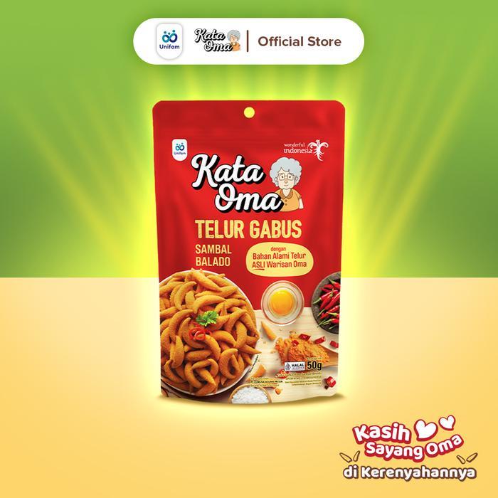Kata Oma Telur Gabus Rasa Sambal Balado - Cemilan Snack Telor Gabus