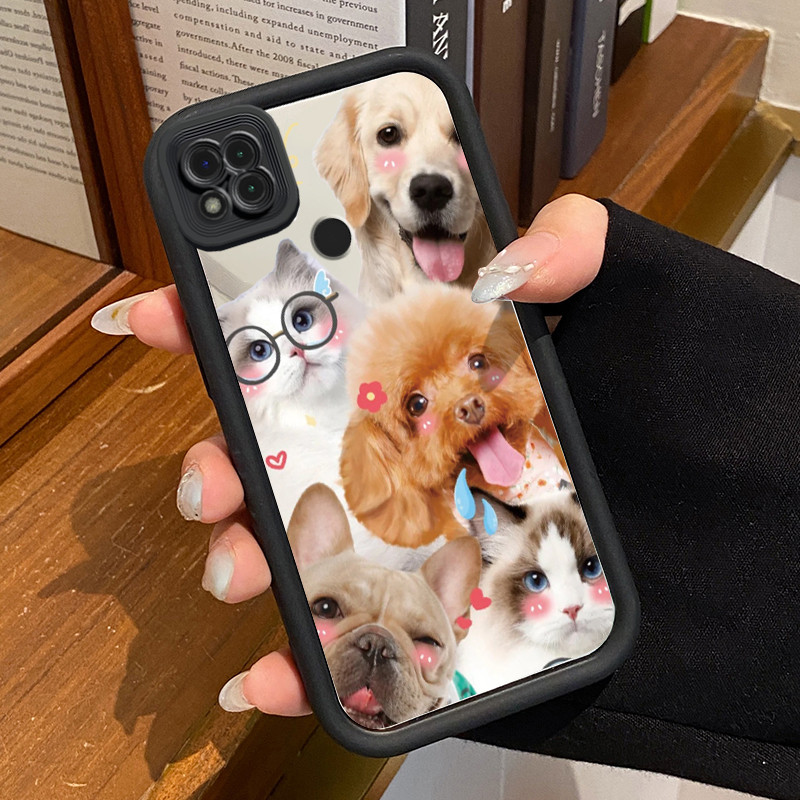 Casing Hp Xiaomi Redmi 9C Redmi 9C NFC Redmi 10A POCO C31 Case HP Casing pola Kucing Hitam Keren Kes