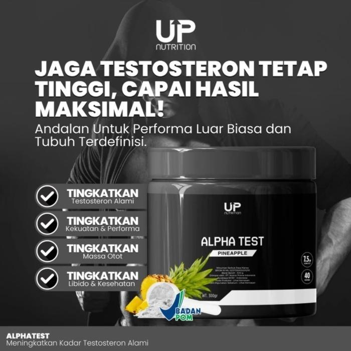 Up Nutrition Alpha Test 40 Servings 300 Gram Testo Booster Tribulus Ashwagandha Testobooster