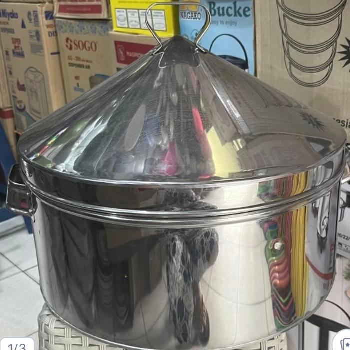 Dandang Kukusan Siomay Dimsum Klakat Bulat Bulat 35 Cm